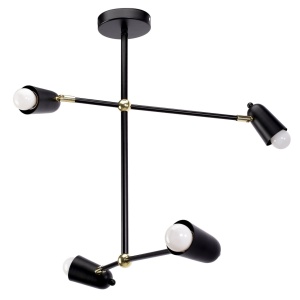 Lampa APP1708-4CP BLACK + GOLD