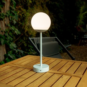 LAMPA DE MASA PENTRU GRADINA NORAI SLIM 35, CU BATERIE, NUANTA ALB - Img 3