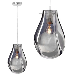 Lampa DE TAVAN SUSPENDABILA din sticla APP329-1CP Silver