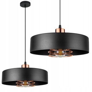 Lampă suspendată APP1246-1CP Black/Rose gold