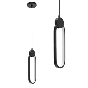 Lampă suspendată de tavan LED APP851-CP BLACK