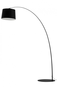 LAMPADAR CLEO, NEGRU, DIN METAL SI FIBRA DE STICLA, STIL MODERN, B2