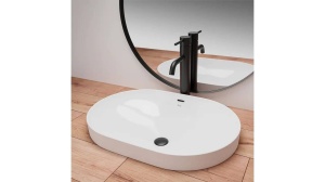 LAVOAR REA INCASTRAT ARLETA, 61,5 CM, ALB, DIN CERAMICA, CALITATE SUPERIOARA