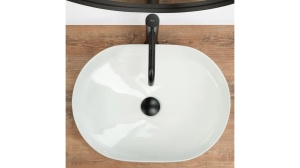 LAVOAR REA NADIA, ALB, 50 CM, DIN CERAMICA, CALITATE SUPERIOARA - Img 4