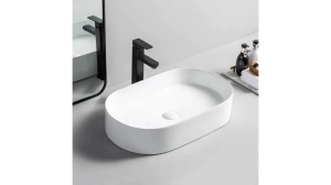 LAVOAR REA NADIA, ALB, 61 CM, DIN CERAMICA, CALITATE SUPERIOARA - Img 5