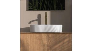 LAVOAR REA NADIA, ALB MAT, 61 CM, DIN CERAMICA, CALITATE SUPERIOARA - Img 2