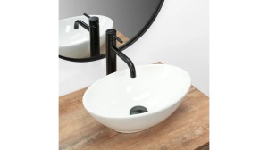 LAVOAR REA PAMELA MINI, 40 CM, ALB, DIN CERAMICA, CALITATE SUPERIOARA