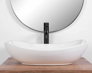 LAVOAR REA TANGO, ALB, 56,5 CM, DIN CERAMICA, CALITATE SUPERIOARA - Img 4