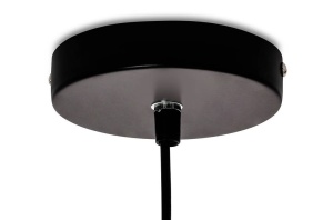 LUSTRA ALURE 85, NEGRU/TRANSPARENT, DIN METAL SI STICLA, STIL MODERN - Img 8