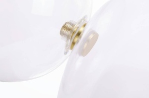 LUSTRA CAPRI 6, DIN METAL SI STICLA, AURIU/TRANSPARENT, STIL MODERN, B2 - Img 7