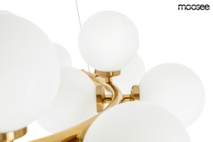 LUSTRA COSMO 72 GOLD, CONFECTIONATA DIN METAL SI STICLA, STIL MODERN - Img 4