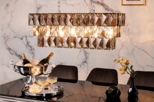 LUSTRA CRISTAL 90CM, CRYSTAL, DIN METAL SI CRISTAL, MODEL DEOSEBIT