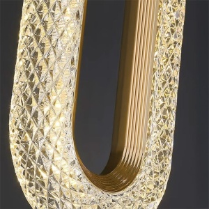 Lustră cu Cristale Suspendată G113-1CP GOLD - Img 3