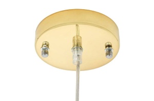 LUSTRA CU LED-URI ATOMIC, AURIE, DIN METAL, STIL MODERN - Img 6