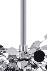 LUSTRA CU LED-URI MONETE, CROM, DIN METAL, STIL MODERN - Img 4