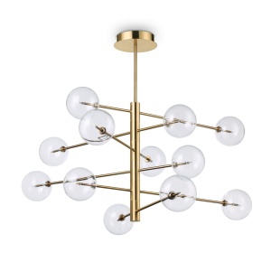 LUSTRA EQUINOXE SP12, ALAMA, DIN METAL SI STICLA, STIL MODERN