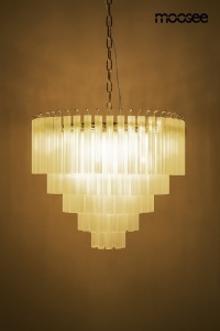 LUSTRA GORDON 80, AURIE, CONFECTIONATA DIN METAL SI STICLA, STIL MODERN