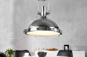 LUSTRA INDUSTRIAL , COD 22856, REALIZATA DIN METAL SI STICLA