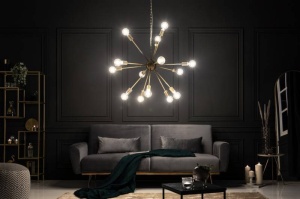 LUSTRA MODERNA, SPUTNIK 87CM, DIN METAL, DESIGN MODERN - Img 3