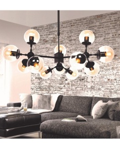 LUSTRA MODERNA, ZODIAK W12, DIN STICLA SI METAL, DESIGN DEOSEBIT