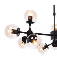 LUSTRA MODERNA, ZODIAK W12, DIN STICLA SI METAL, DESIGN DEOSEBIT - Img 2