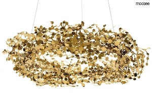 LUSTRA MONETE 80 GOLD, CONFECTIONATA DIN METAL, STIL MODERN AVANGARDIST