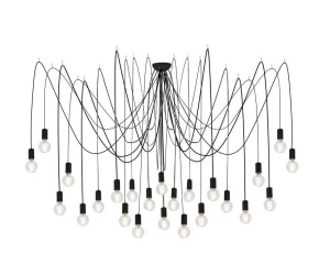 LUSTRA PAJAK 24 PL, NEGRA, DIN METAL SI TEXTIL, STIL MODERN, B2
