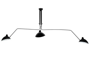 LUSTRA RAVEN 3, ALB MAT SI NEGRU MAT, DIN METAL, STIL MODERN, B2 - Img 2