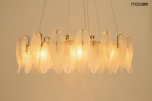 LUSTRA ROCH 100 GOLD, CONFECTIONATA DIN STICLA SI METAL, STIL MODERN - Img 2