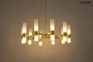 LUSTRA TUBS 10 GOLD, CONFECTIONATA DIN STICLA SI META, STIL MODERN - Img 2