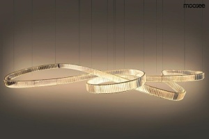 LUSTRA WAVE 380 CROM, CONFECTIONATA DIN OTEL SI STICLA, STIL MODERN - Img 2
