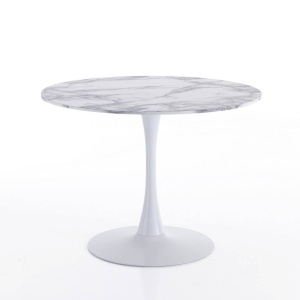 MASA 90CM, KYOTO MARMURA, DIN METAL SI MDF LACUIT, DESIGN MODERN