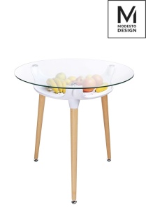 MASA ALBA DIN STICLA HIDE FI 80 STIL MODERN B2 - Img 3