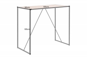 MASA BAR, SLIM LINE 120CM, FURNIR/ METAL, COD 43277, DESIGN INDUSTRIAL - Img 4