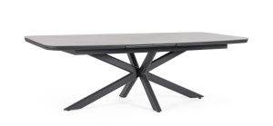 MASA DE GRADINA, EXTENSIBILA, PASCAL 200X260, GRI ANTRACIT, CONFECTIONATA DIN ALUMINIU, STIL MODERN - Img 2