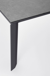MASA DE GRADINA OTAVIO 220-340, GRI INCHIS, CONFECTIONATA DIN ALUMINIU, CERAMICA SI STICLA, DESIGN MODERN MINIMALIST - Img 4