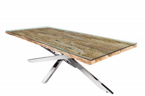 MASA DE LIVING, DIN LEMN TEC SI METAL 220CM, BARRACUDA, REALIZATA MANUAL, ARTIM GROUP SELECTION - Img 7