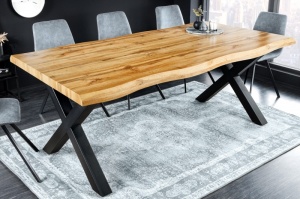 MASA DE SUFRAGERIE, 160CM, MDF DIN LEMN DE STEJAR SALBATIC INFOLIAT, ARTIM GROUP SELECTION - Img 1
