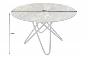 MASA DE SUFRAGERIE, CIRCULAR 120CM, CERAMICA ASPECT PIATRA NATURALA, ARTIM GROUP SELECTION - Img 6