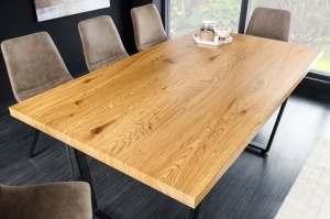 MASA DE SUFRAGERIE, LOFT 160CM, MDF INFOLIAT SI METAL, DESIGN VINTAGE INDUSTRIAL
