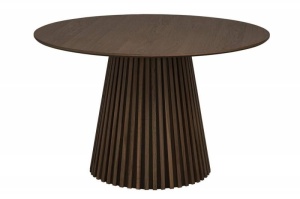 MASA DE SUFRAGERIE ROTUNDA, 120CM, STEJAR INCHIS, MDF SI FURNIR, ARTIM GROUP SELECTION - Img 2
