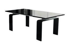 MASA DIN STICLA ATLANTIS BLACK 200/300 STIL MODERN B2