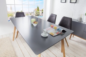 MASA DINING 160CM SCANDINAVIA 36305 DIN LEMN SI MDF DESIGN SCANDINAV - Img 3