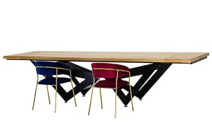 MASA DINING AXEL, EXTENSIBILA, 260/340, STEJAR/NEGRU, STIL MODERN B2 - Img 5