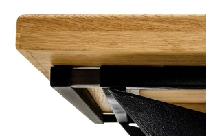 MASA DINING AXEL, EXTENSIBILA, 260/340, STEJAR/NEGRU, STIL MODERN B2 - Img 7