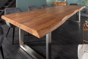 MASA DINING DIN LEMN, MAMMUT 300CM, DIN LEMN SALCAM, DESIGN INDUSTRIAL - Img 5