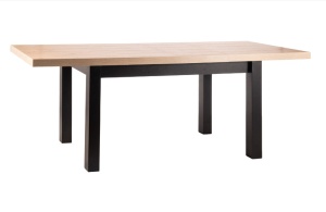 MASA DINING EXTENSIBILA PRESTO, 140/218 CM, STEJAR ARTISAN/NEGRU, DIN PAL LAMINAT, STIL MODERN - Img 6