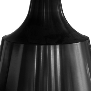 MASA DINING GOBLET, NUC/NEGRU, 135 CM, BLAT DIN LEMN MASIV SI PICIOR DIN METAL, STIL MODERN, ATR - Img 3