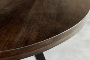 MASA DINING IRON CRAFT 120CM, ROTUNDA, DIN LEMN DE MANGO SI PICIOARE DE METAL, CULOARE TAUPE, ARTIM GROUP SELECTION - Img 7