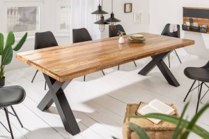 MASA DINING, IRON CRAFT X II 240CM, LEMN MASIV MANGO SI METAL, ARTIM GROUP SELECTION